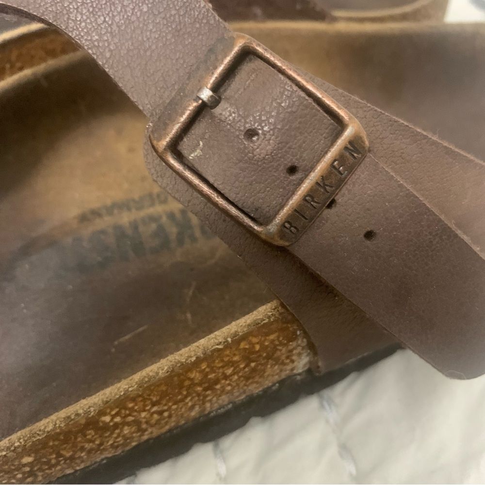 Birkenstock Gizeh Thong Sandals Sz 39 (US Women’s Size 8-8.5) Brown - Picture 9 of 11